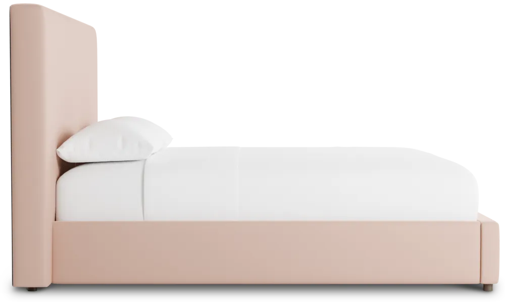 Grayton Joya Light Pink 54" Upholstered Platform Bed