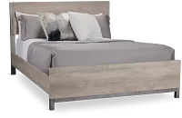 Evanston Gray Panel Bed