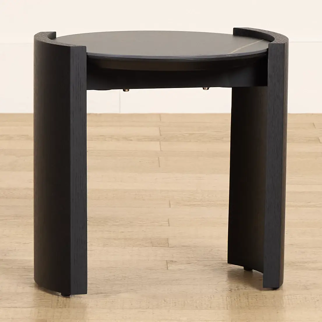 Nomad Black Ceramic Round End Table Nomad Black Ceramic Round End Table