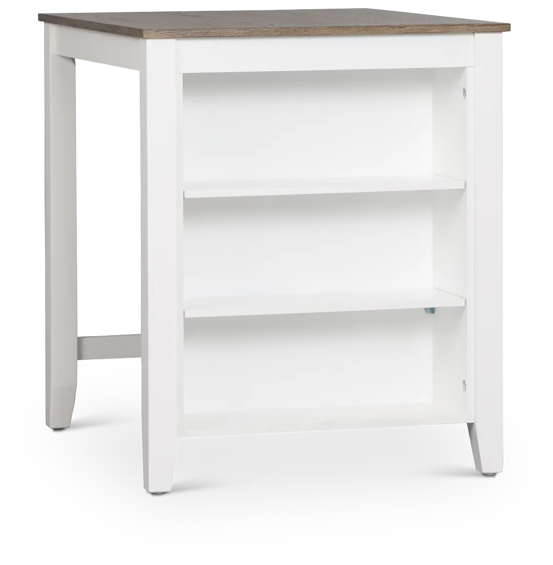 Edgartown Two-tone Storage High Dining Table