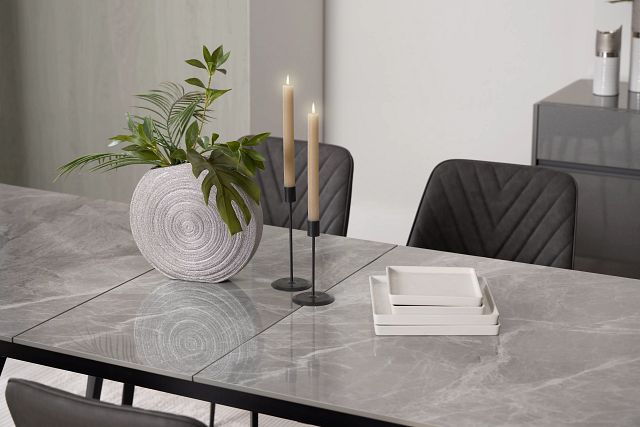 Maricopa Gray Extension Rectangular Table