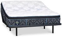 Perfect Sleeper Bay City Plush Baselogic Gold Adjustable Base Mattress Set