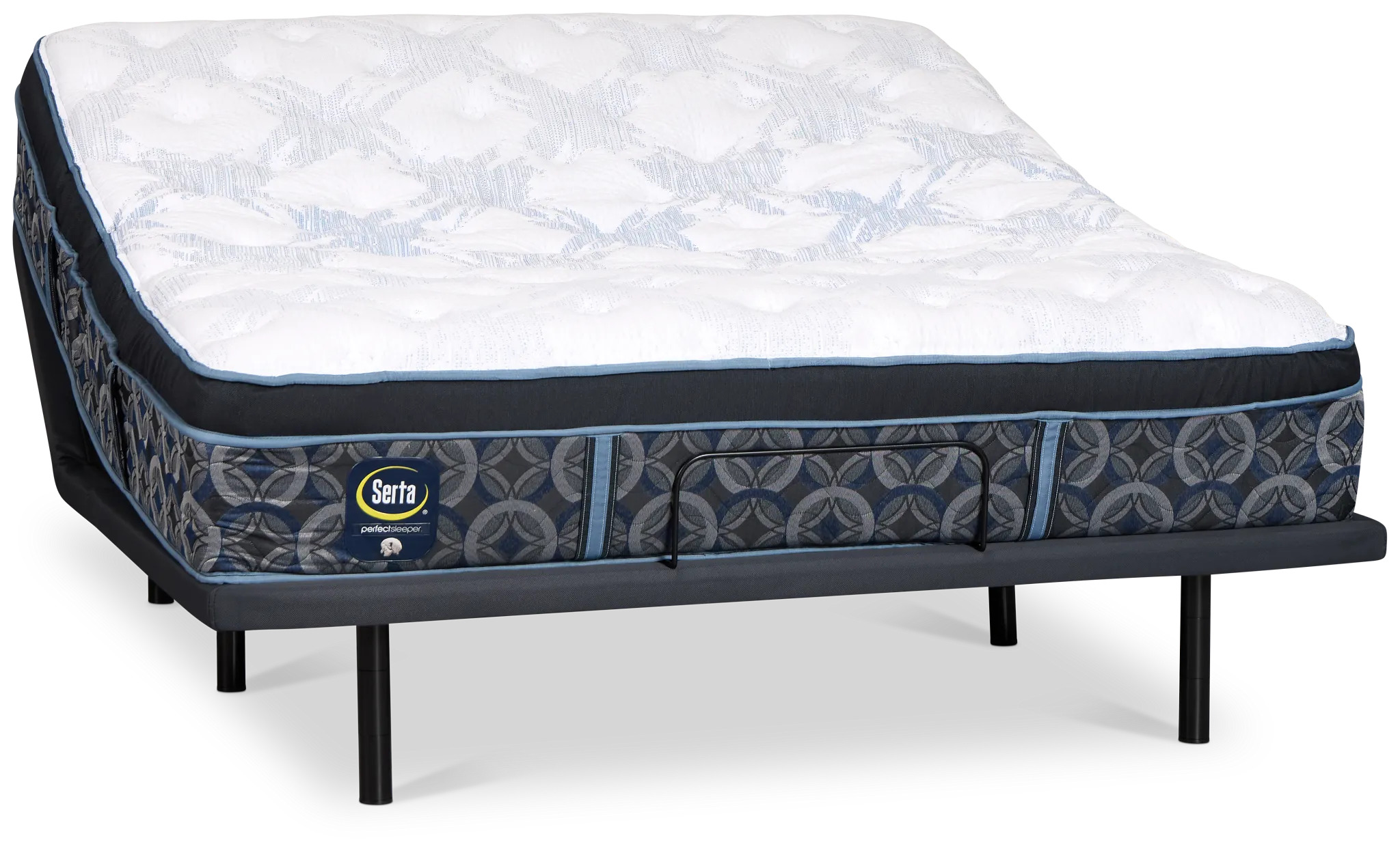 Perfect Sleeper Bay City Plush Baselogic Gold Adjustable Base Mattress Set