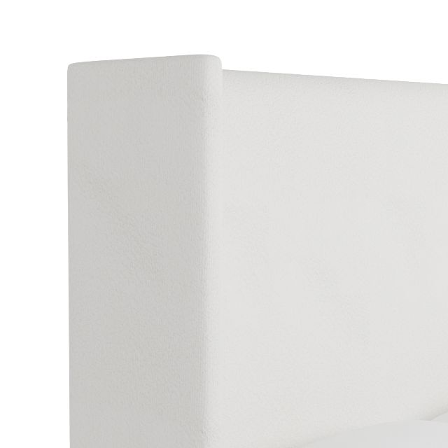 Captiva Sutton White 60" Upholstered Shelter Bed