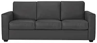 Lane Dark Gray Lthr/vinyl Memory Foam Sleeper