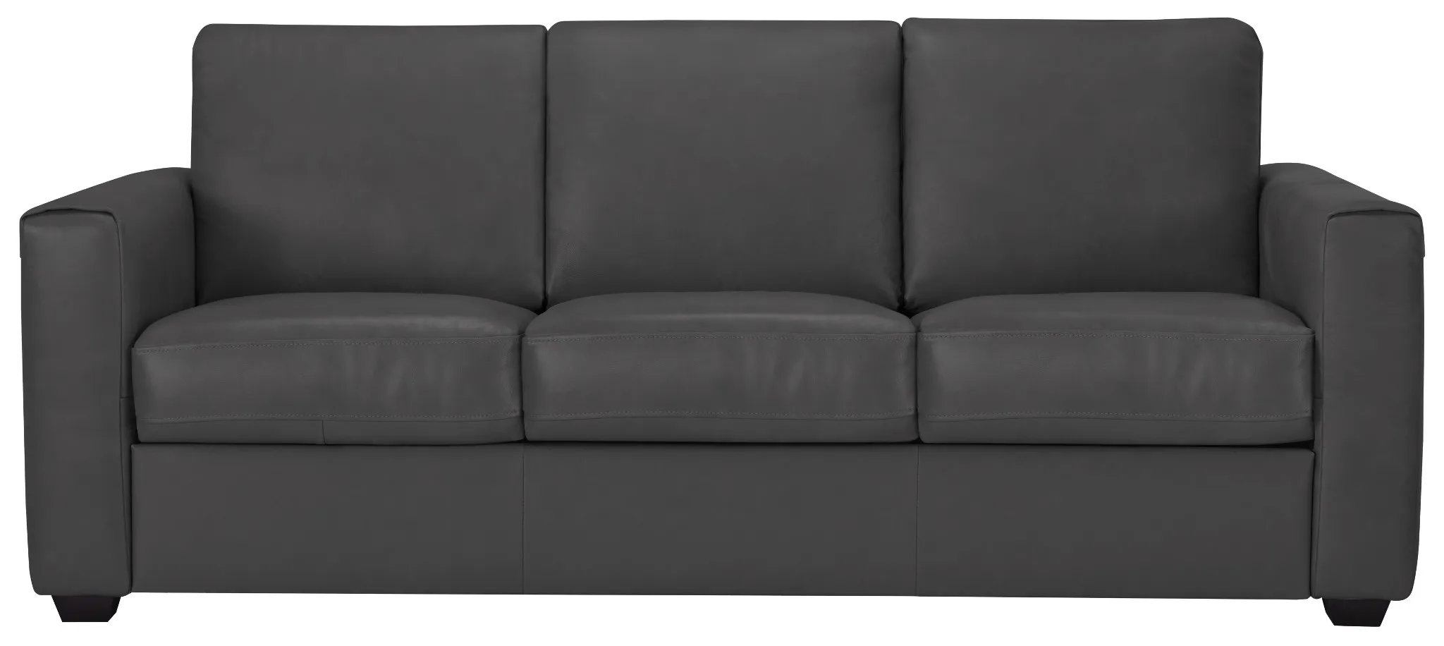 Lane Dark Gray Lthr/vinyl Memory Foam Sleeper