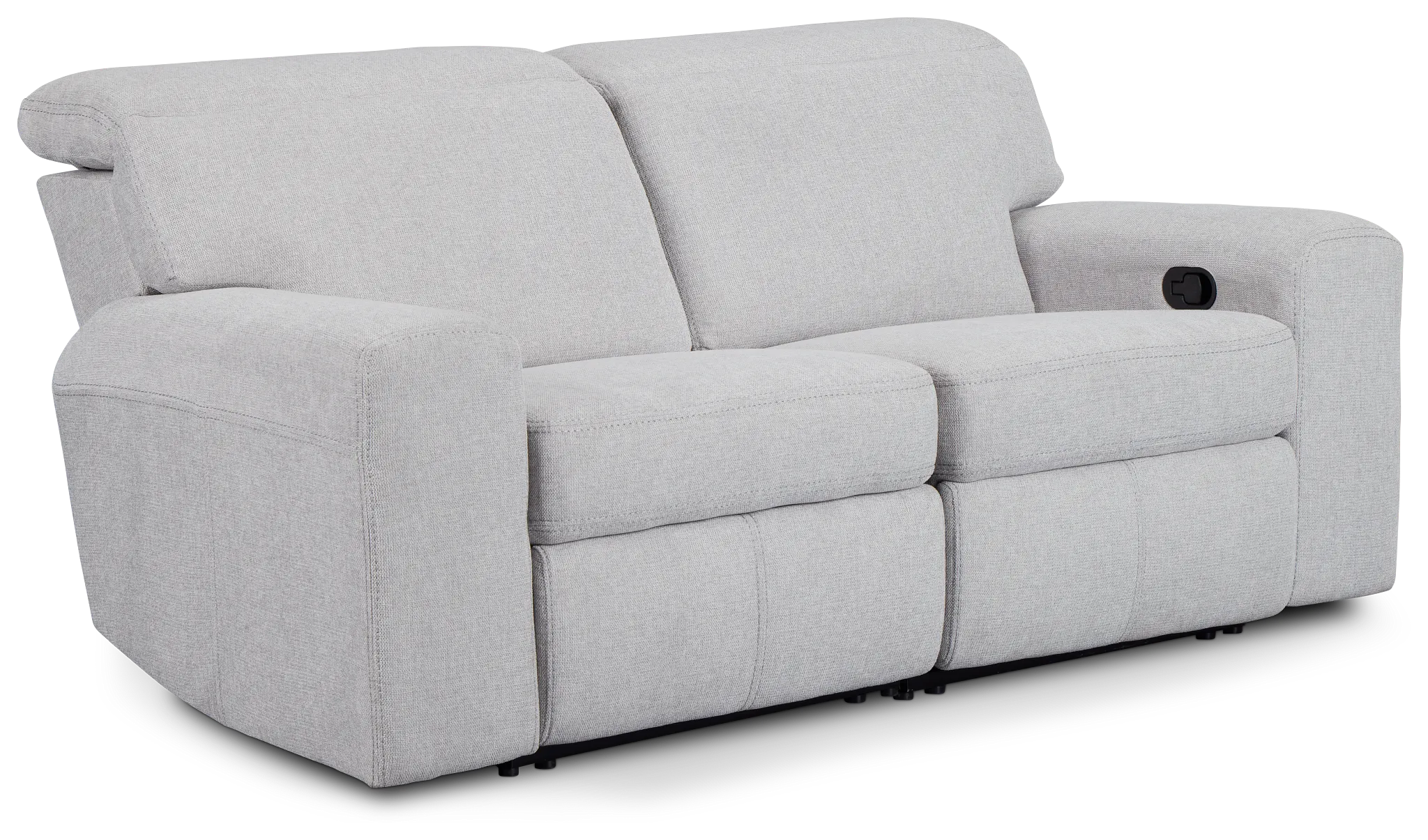 Callum Light Gray Fabric Reclining Sofa