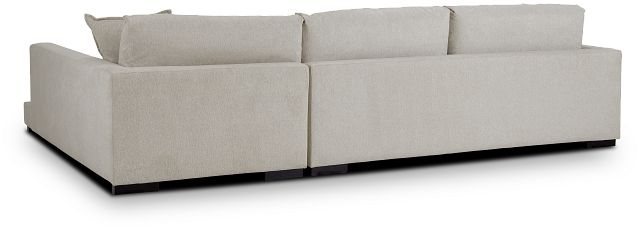 Emery Light Beige Fabric Right Chaise Sectional