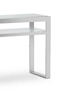 Miami White Glass Console Table