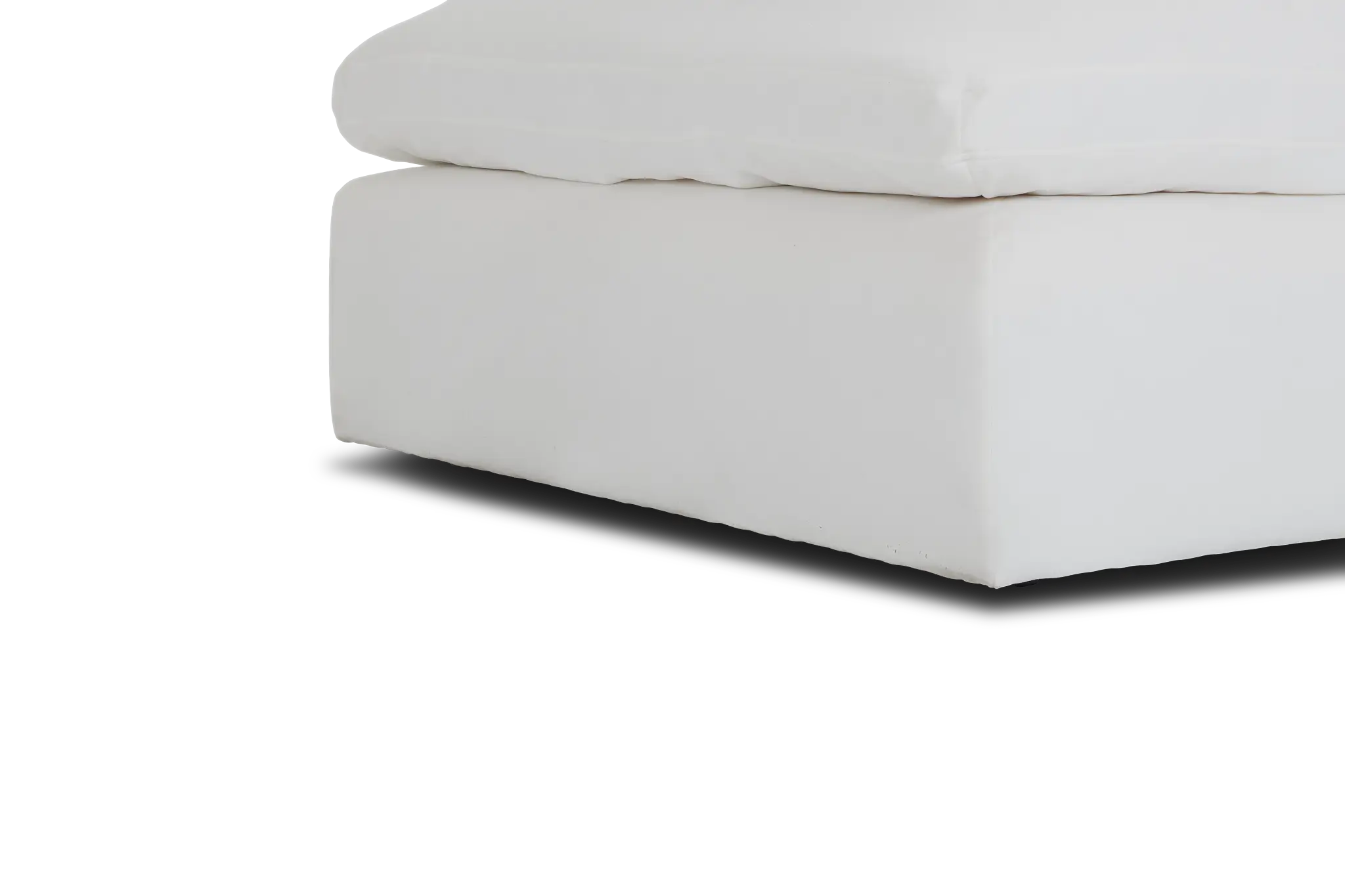 Nixon White Fabric 4-piece Bumper Sectional Nixon White Fabric 4-piece Bumper Sectional