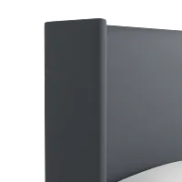 Captiva Joya Gray 60" Upholstered Shelter Bed