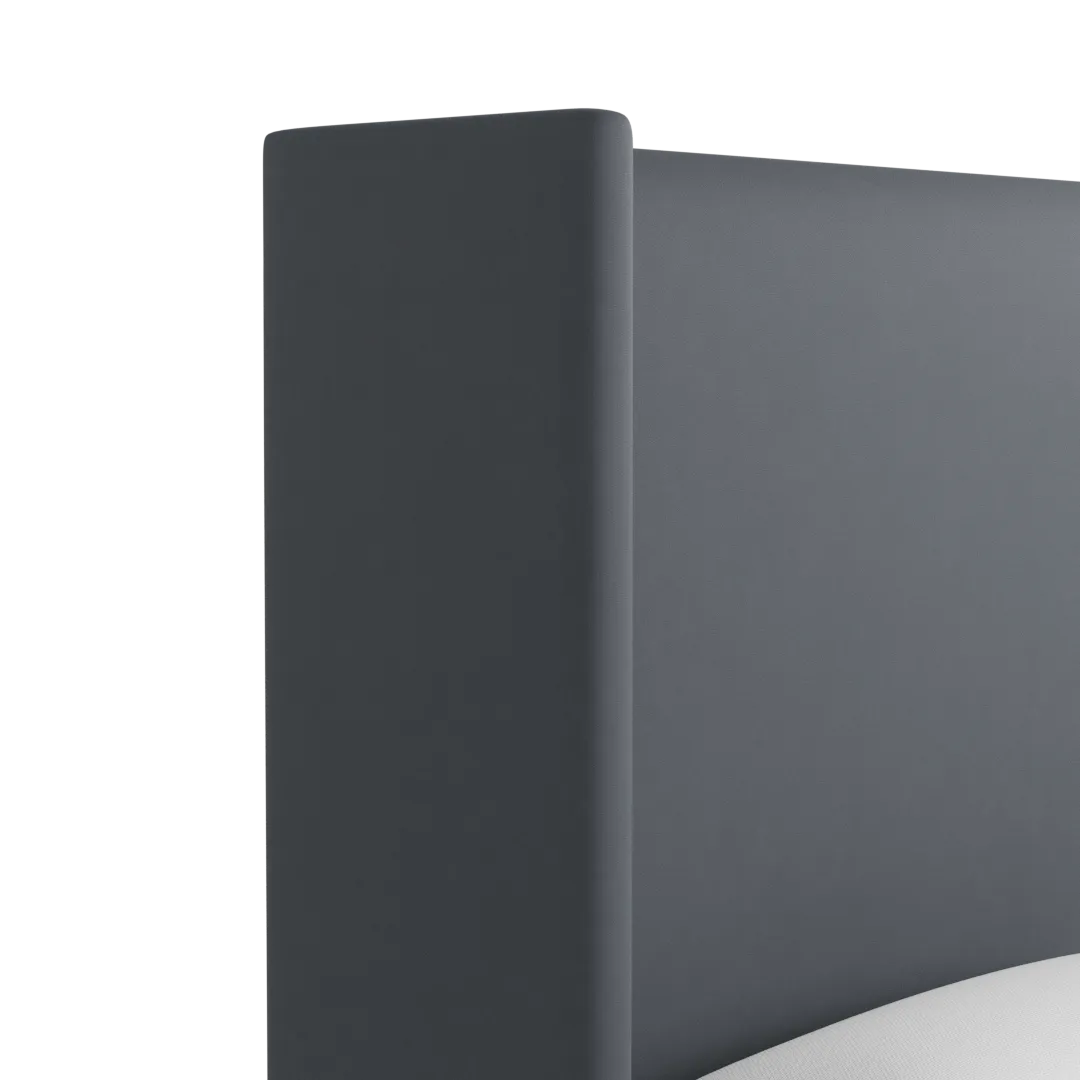 Captiva Joya Gray 60" Upholstered Shelter Bed