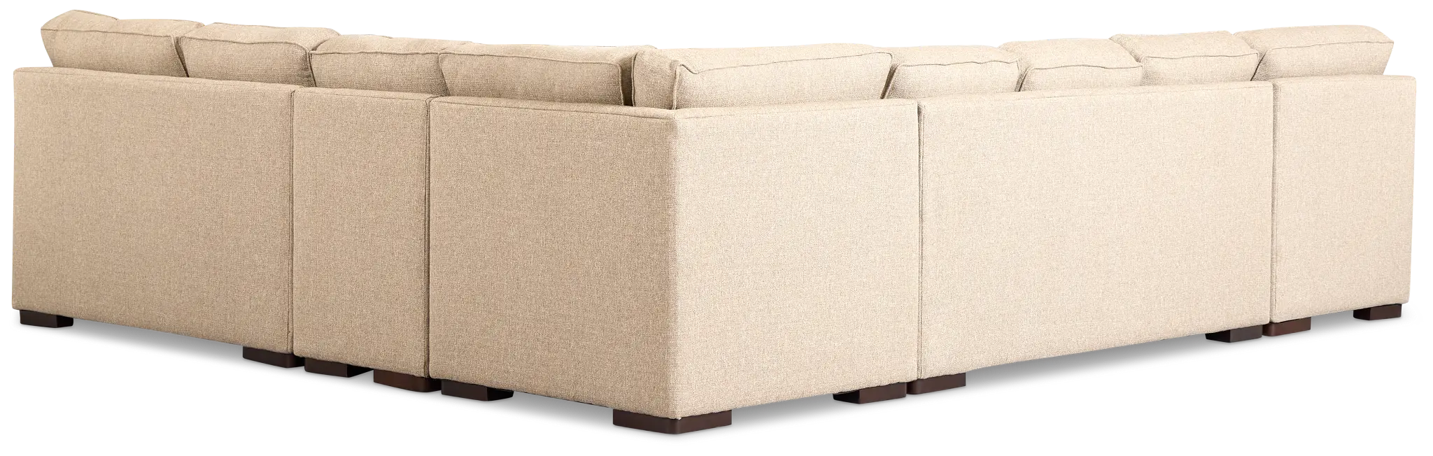 Sinclair Brown Fabric Left Chaise Innerspring Sleeper Sectional Sinclair Brown Fabric Left Chaise Innerspring Sleeper Sectional