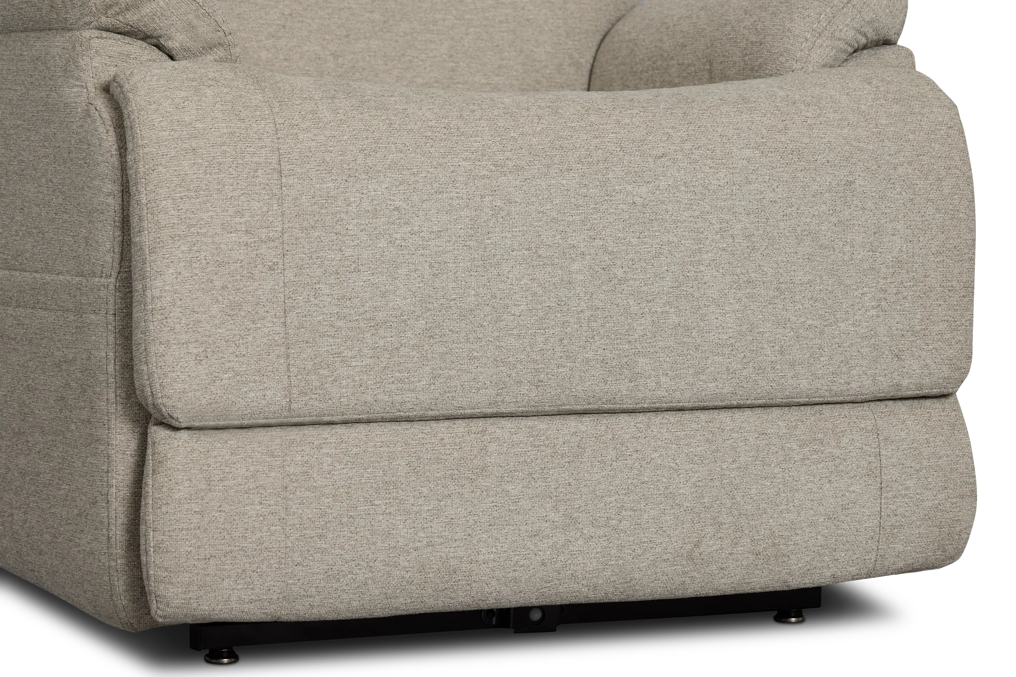 Zecliner Petite Light Gray Fabric Power Lift Recliner