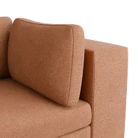 Destin Sutton Orange Fabric 2 Piece Modular Sofa