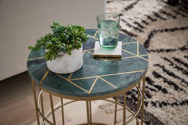 Aspen Green Accent Table