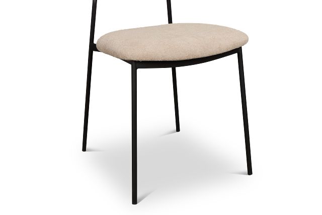 Lynden Beige Woven Upholstered Side Chair