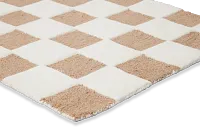 Checka White 2x7 Runner