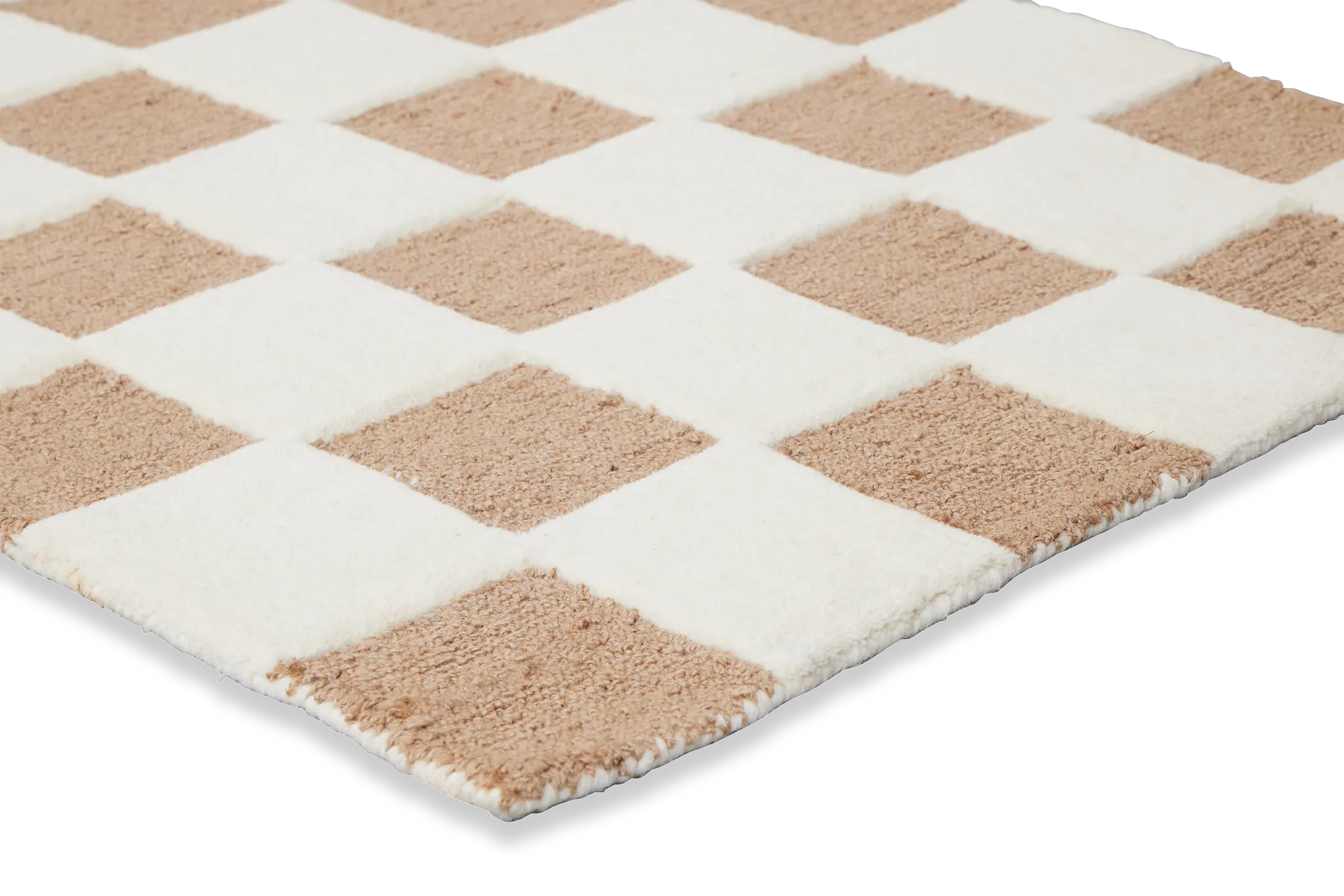 Checka White 2x7 Runner