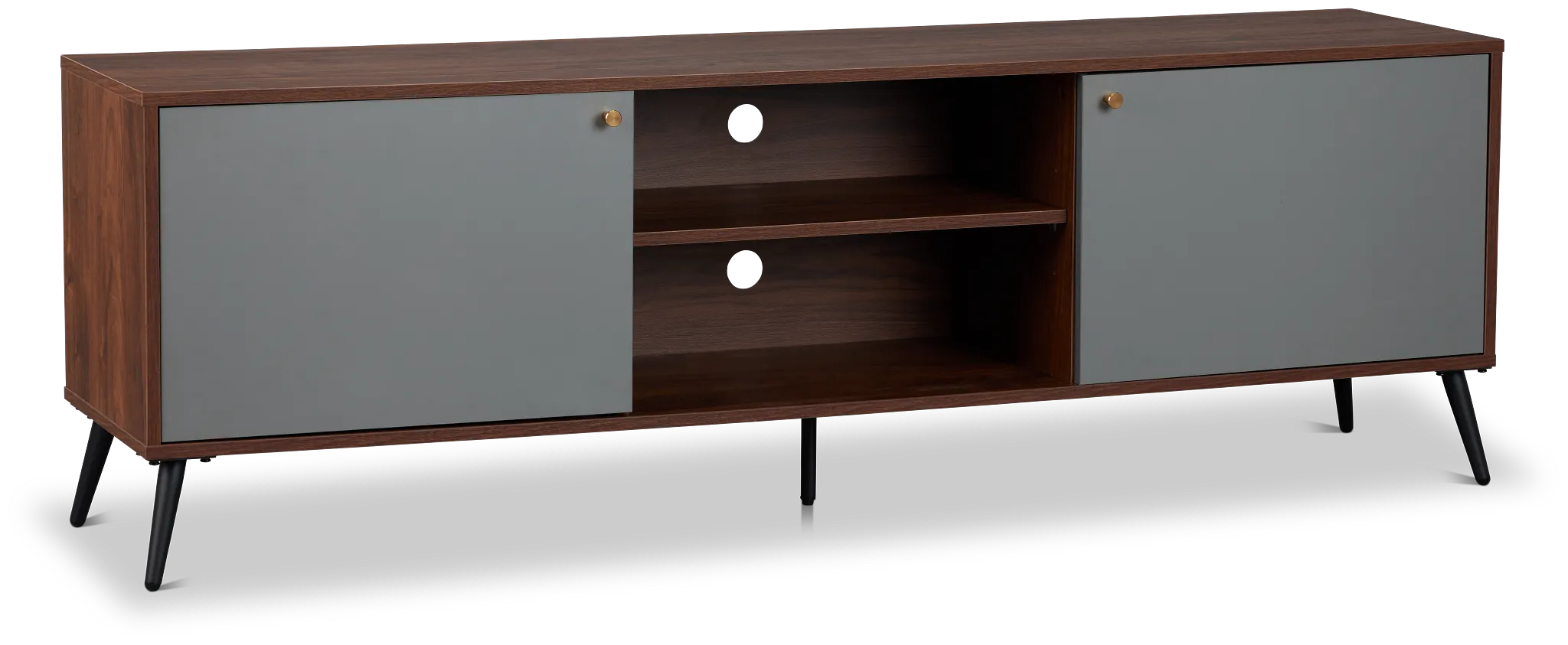 Saxon Gray Storage Tv Stand