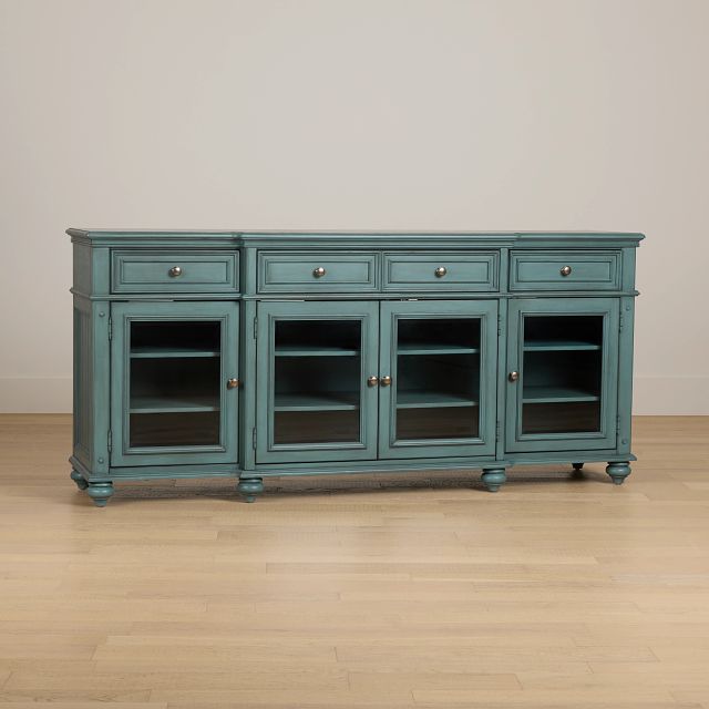 Savannah Teal Credenza