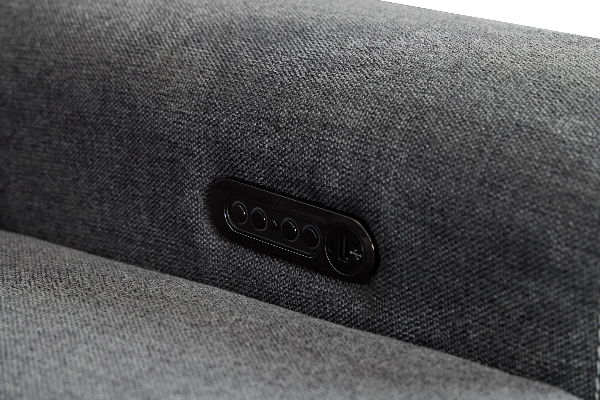 Callum Dark Gray Storage Medium Left Triple Power Chaise Sleepr Sectional