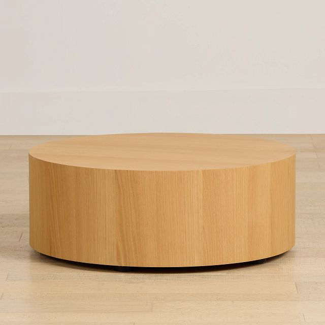 Lexie Light Tone Round Coffee Table