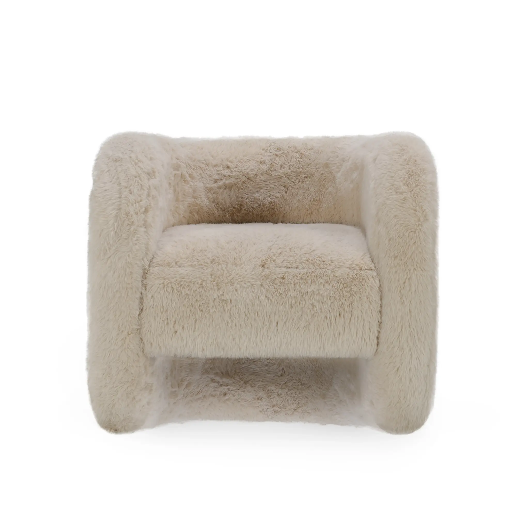 Calm Beige Fabric Accent Chair Calm Beige Fabric Accent Chair