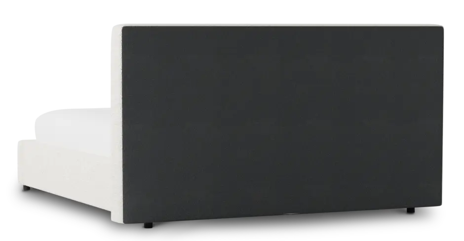 Grayton Natural Beauty Beige 44" Upholstered Platform Bed Grayton Natural Beauty Beige 44" Upholstered Platform Bed