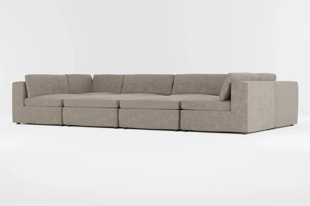Destin Elite Brown Fabric 8-piece Pit Sectional Destin Elite Brown Fabric 8-piece Pit Sectional