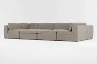 Destin Elite Brown Fabric 8-piece Pit Sectional