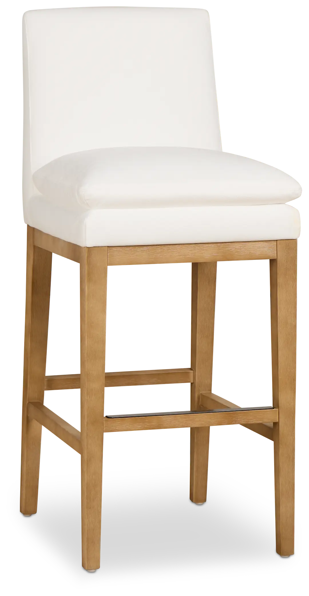 Nixon White 30" Upholstered Barstool Nixon White 30" Upholstered Barstool