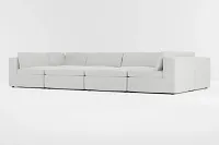 Destin Delray Pewter Fabric 8-piece Pit Sectional