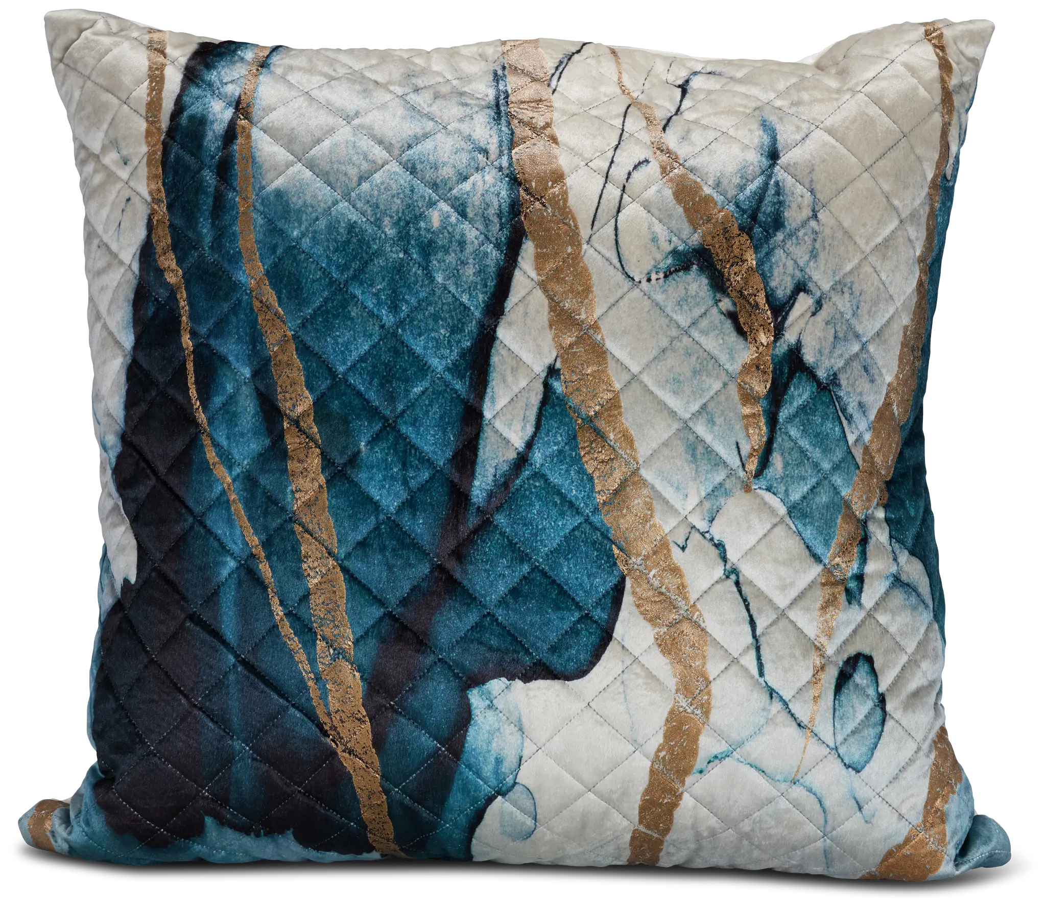 Langston Blue 22" Square Accent Pillow Langston Blue 22" Square Accent Pillow