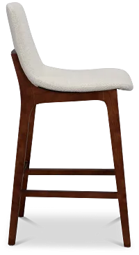 Hamilton Light Beige Fabric 30" Upholstered Barstool