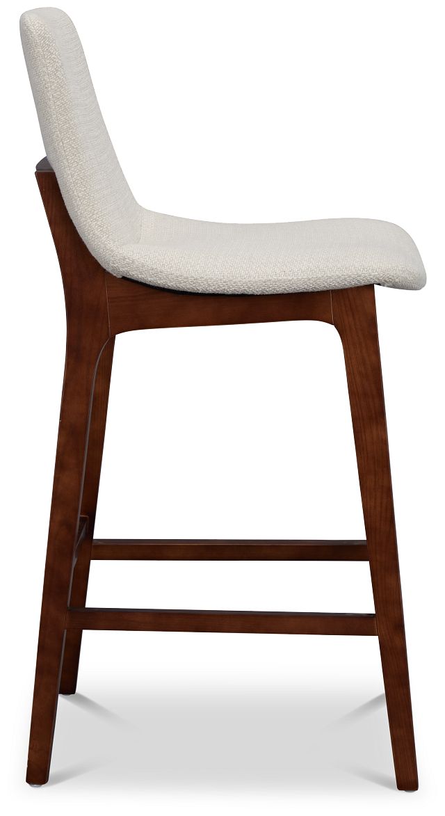 Hamilton Light Beige Fabric 30" Upholstered Barstool