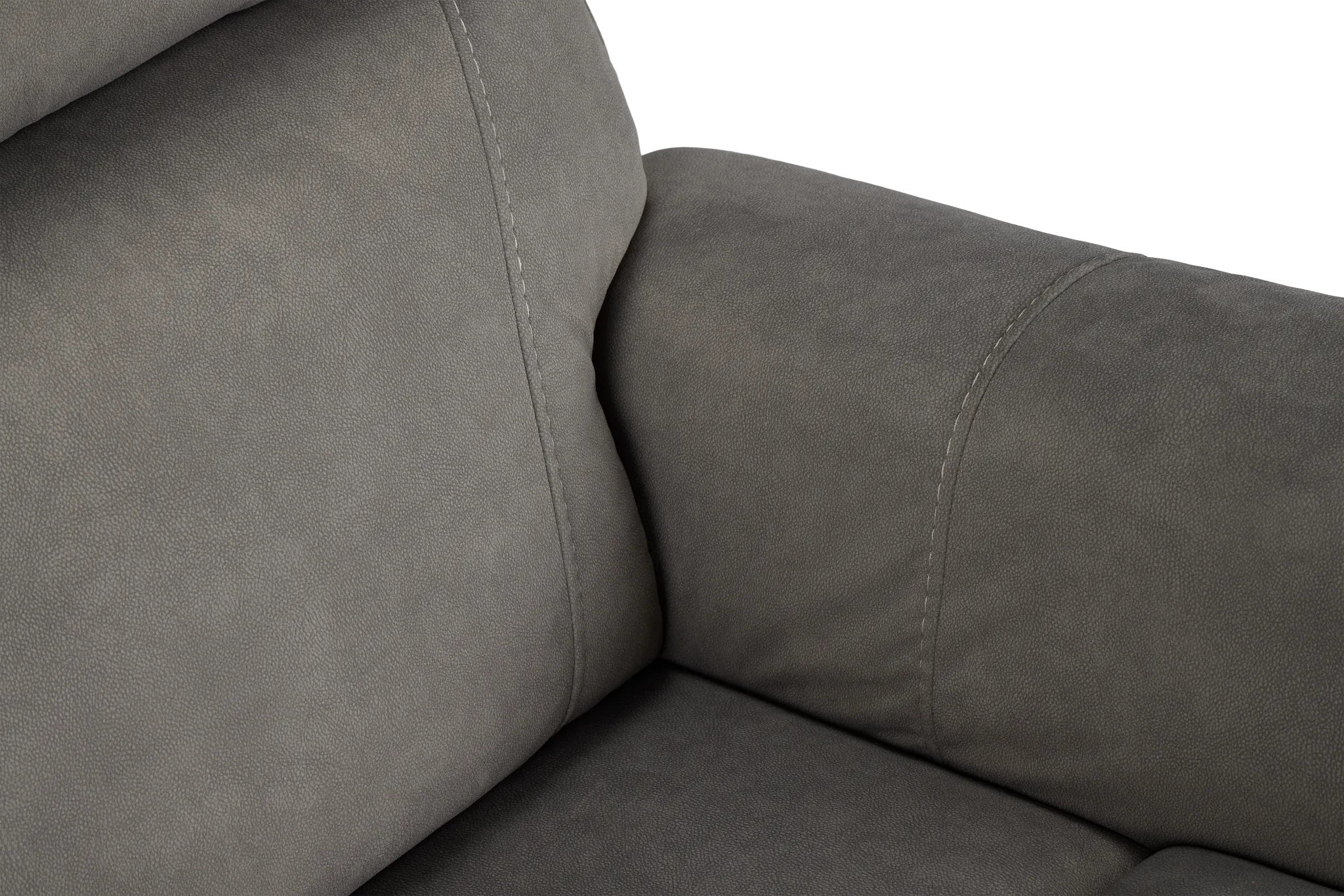 Wells Gray Fabric Power Recliner With Heat And Massage