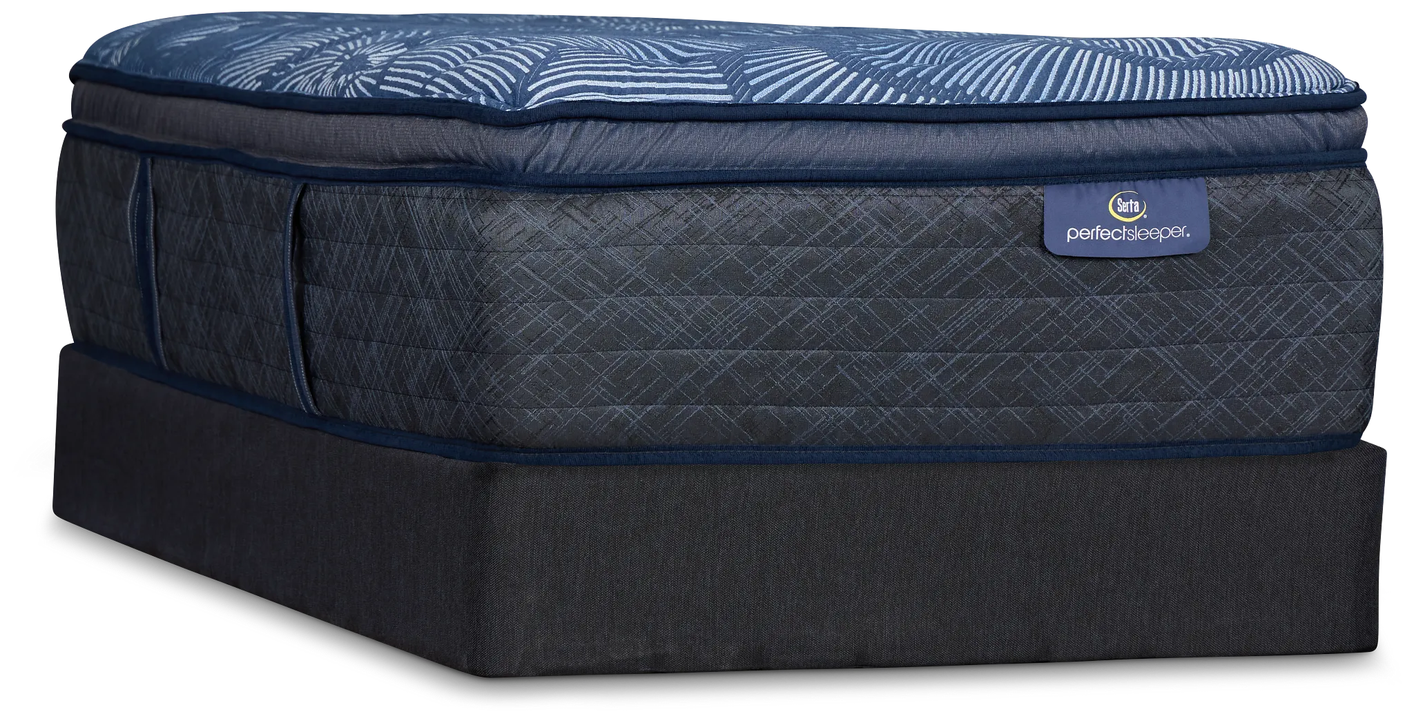 Serta Perfect Sleeper Cobalt Calm Plush Mattress Set
