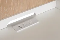 Boca Grande Two-tone File Cabinet With Hutch