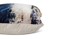 Lily Blue 22" Square Accent Pillow