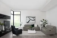 Jett Gray Micro Power Reclining Sofa