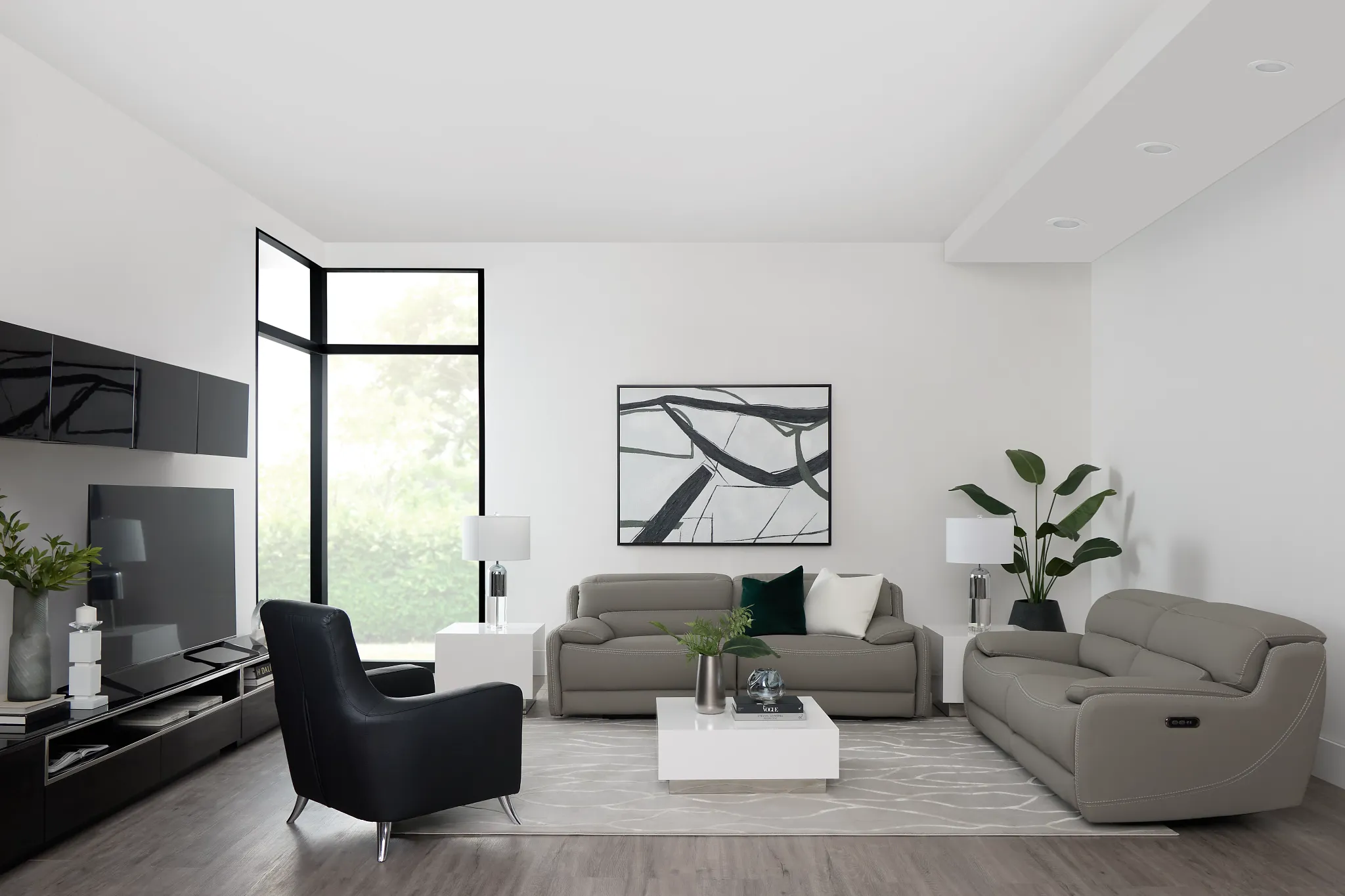 Jett Gray Micro Power Reclining Sofa