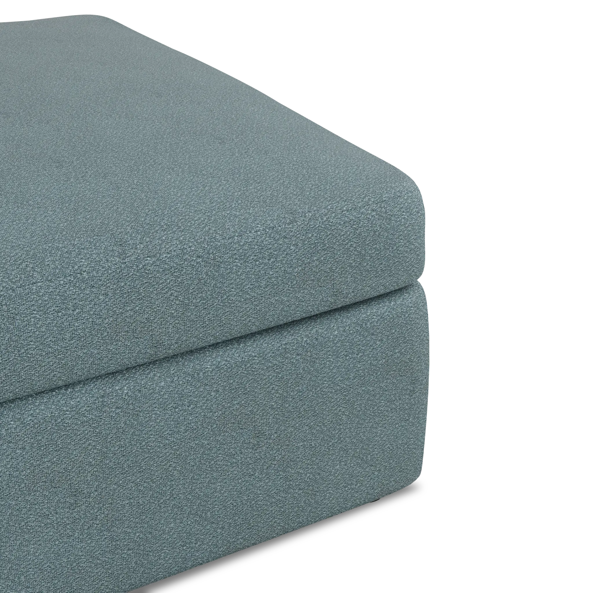 Destin Sutton Blue Fabric Cocktail Ottoman Destin Sutton Blue Fabric Cocktail Ottoman