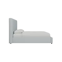 Grayton Natural Beauty Light Blue 54" Upholstered Platform Bed