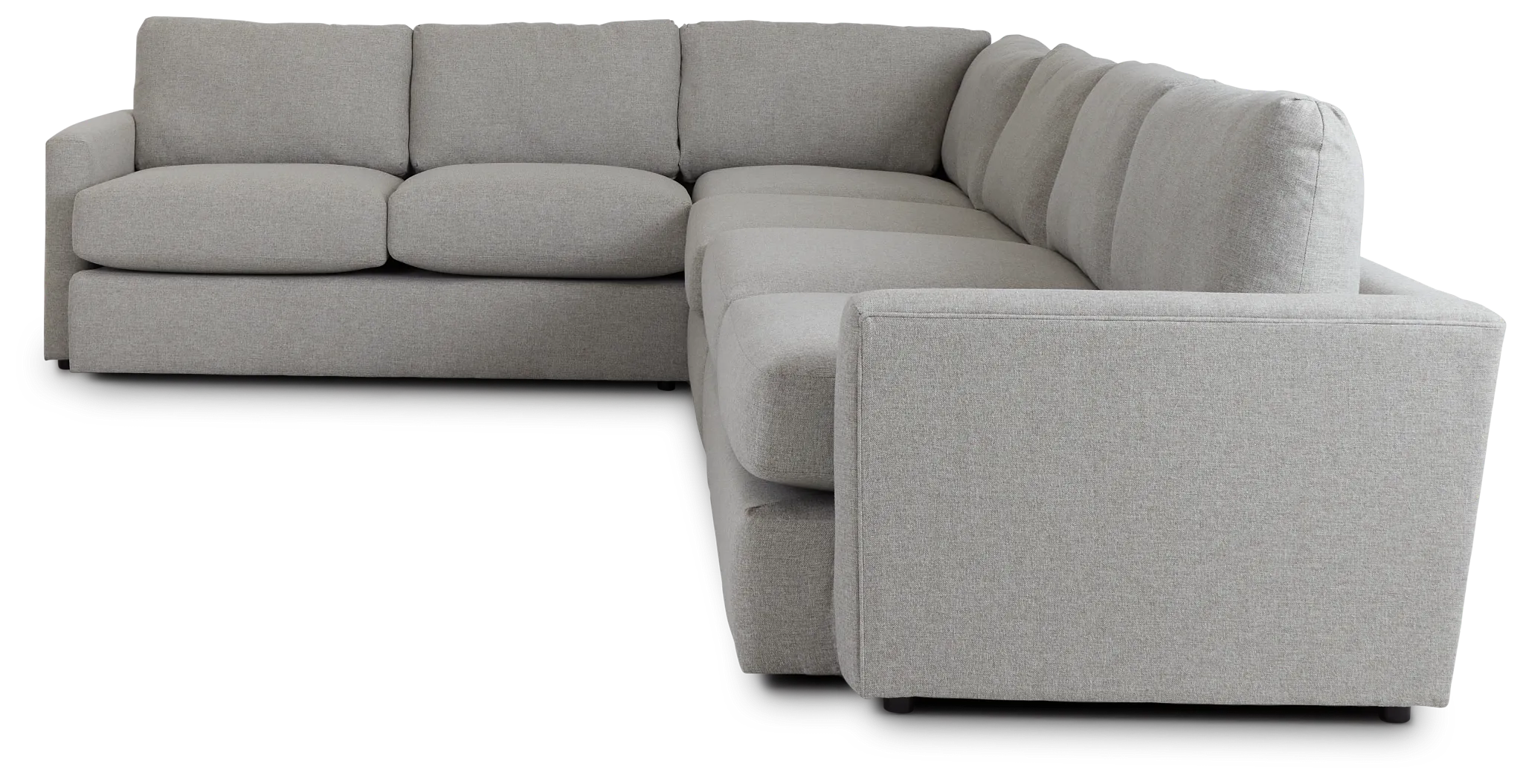 Noah Khaki Fabric Medium Two-arm Sectional