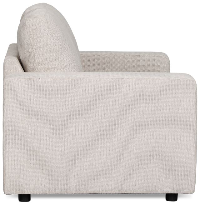 Carmen Light Beige Fabric Loveseat