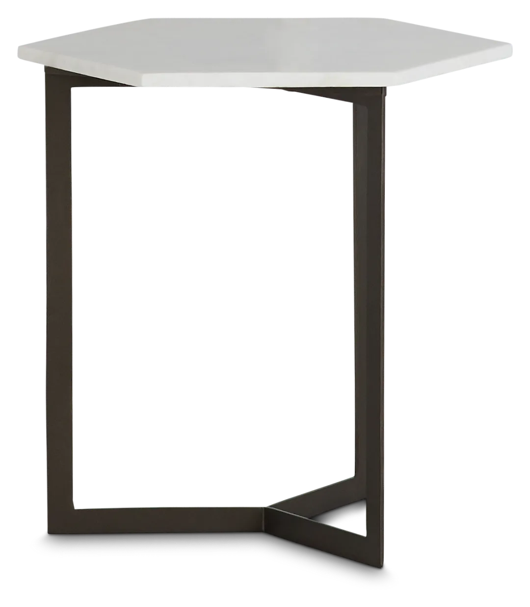 Lilia Black Marble Accent Table
