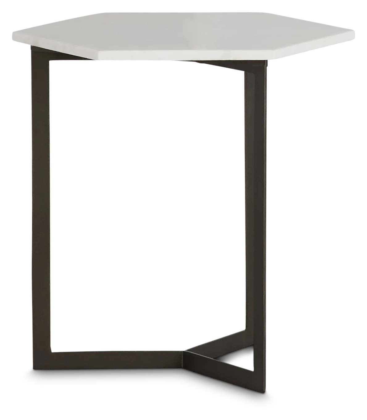 Lilia Black Marble Accent Table