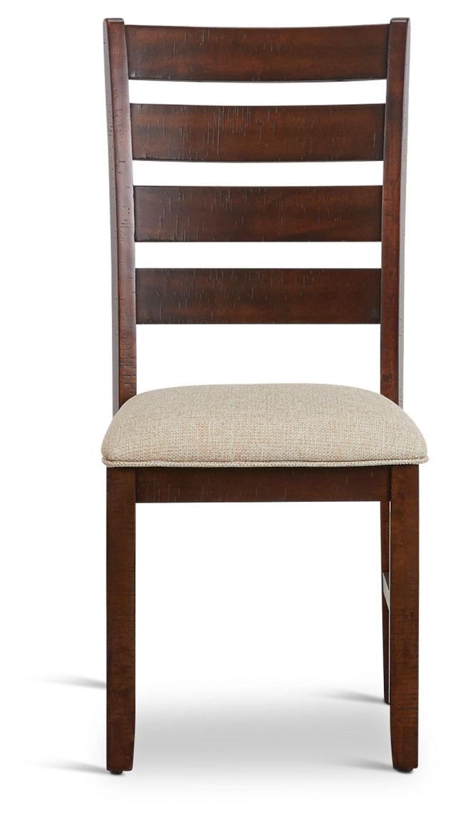 Jax Dark Tone Wood Side Chair (3)