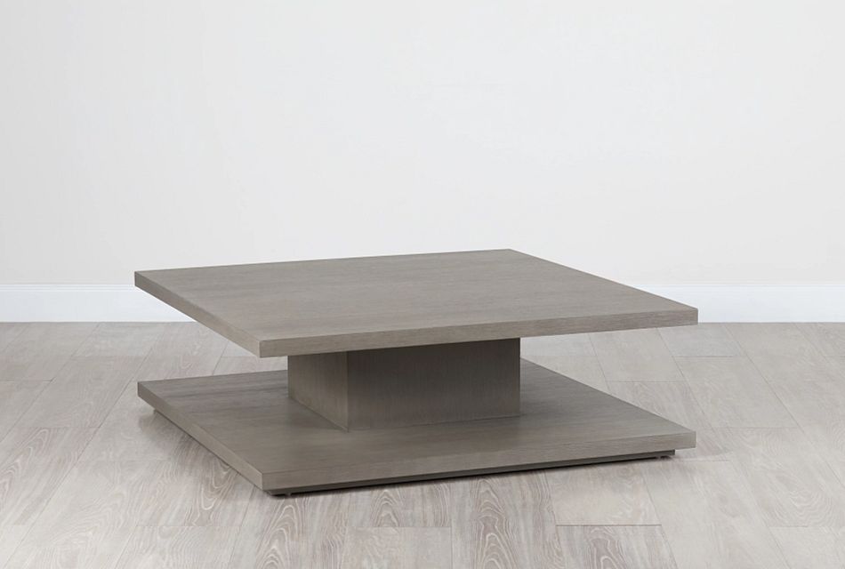 light wood square coffee table
